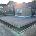 southend essex bungalow block paved driveway planting border 10